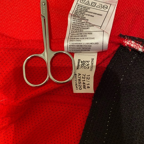 Reebok Black and Red NHL Replica Hockey Sporty Jersey, #21 Palmieri, Size MM - Picture 12 of 16